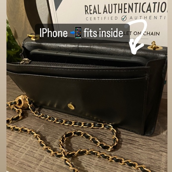 🖤 🔱Chanel Camellia Quilted Wallet Chain Pearl Crush Crossbody - Picture 6 of 10